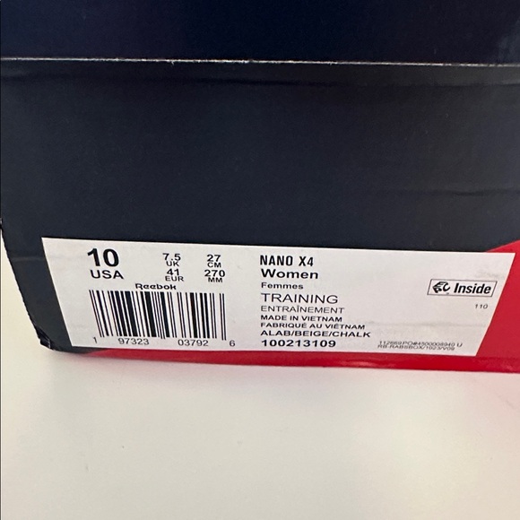 Reebok Women's Nano X4 Traning Alabaster Beige Chalk Size 10 New Box 100213109 - Picture 8 of 8